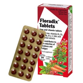 SALUS HAUS Floradix Tablets, Συμπλήρωμα Διατροφής με Σίδηρο & Βιταμίνες Β -  84tabs
