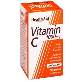 HEALTH AID Vitamin C 1000mg, Βιταμίνη C - 30 μασώμενα δισκ.