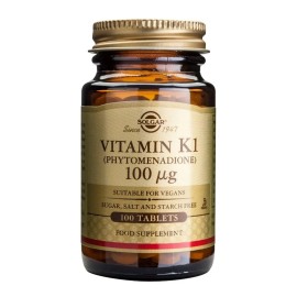 SOLGAR Vitamin K1 100μg - 100tabs