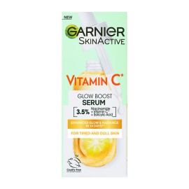 GARNIER Vitamin C Glow Boost Serum, Ορός Λάμψης 3.5% Βιταμίνη C, Νιασιναμίδη, Σαλικυλικό - 30ml