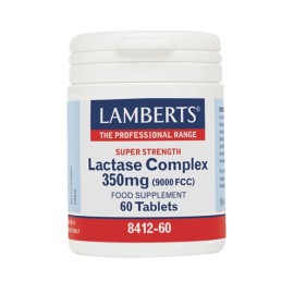 LAMBERTS Lactase Complex 350mg, Υψηλής Δραστικότητας Φυσική Λακτάση - 60tabs