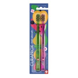 CURAPROX CS 5460 Ultra Soft Hawai Limited Edition, Οδοντόβουρτσα Πολύ Μαλακή - 2τεμ