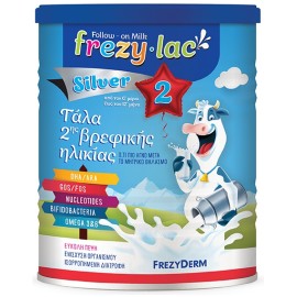 FREZYLAC Silver 2, Αγελαδινό Γάλα Σε Σκόνη 2ης Βρεφικής Ηλικίας Από Τον 6ο Έως Τον 12ο Μήνα - 400gr