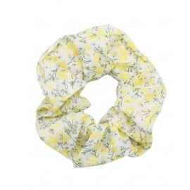 NOVITA Γυναικείο Scrunchie Μαλλιών Φλοράλ, Κίτρινο