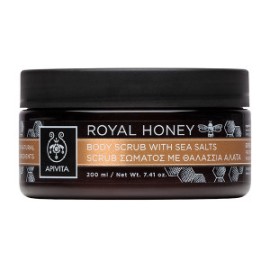 APIVITA Royal Honey Body Scrub with Sea Salts, Scrub Σώματος με Θαλάσσια Άλατα  - 200ml