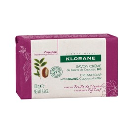 KLORANE Cream Soap Fig Leaf, Κρεμώδες Σαπούνι με Αιθέριο Έλαιο Σύκου - 100gr