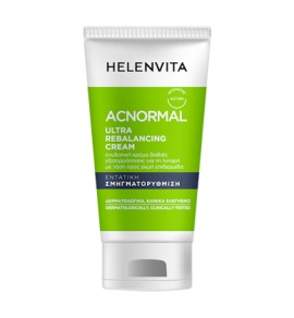 HELENVITA Acnormal Ultra Rebalancing Cream, Ενυδατική Κρέμα Βαθιάς Εξισορρόπησης Σμήγματος -60ml
