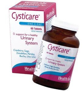 HEALTH AID Cysticare, Συμπλήρωμα Διατροφής Κατάλληλο για το Γυναικείο Ουροποιητικό Σύστημα - 60tabs