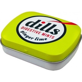 DILLS Digestive Mints Ginger & Lime, Παστίλιες για τη Χώνεψη & Δροσερή Αναπνοή - 15g