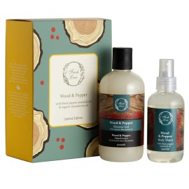 FRESH LINE Spring Promo Wood & Pepper, Αφρόλουτρο -300ml & Αρωματικό Νερό Σώματος -150ml, 1σετ