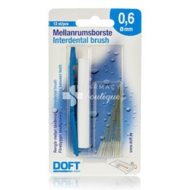 DOFT Interdental Brush, Μεσοδόντια Βουρτσάκια 0.4mm - 12τμχ