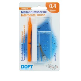 DOFT Interdental Brush, Μεσοδόντια Βουρτσάκια 0.4mm - 12τμχ