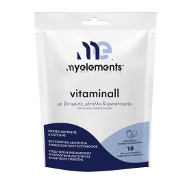 MY ELEMENTS Vitaminall, Συμπλήρωμα Διατροφής με Βιταμίνες, Μέταλλα & Ιχνοστοιχεία - 10αναβρ. δισκία