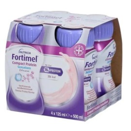 NUTRICIA Fortimel Protein 2kcal/ml Coll Berry, Υπερπρωτεϊνικό & Υπερθερμιδικό Πόσιμο Θρεπτικό Σκεύασμα με Γεύση Βατόμουρο -4τεμ x 200ml