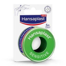 HANSAPLAST Sensitive, Υποαλλεργική Ταινία Στερέωσης 5m x 2,5cm - 1τεμ