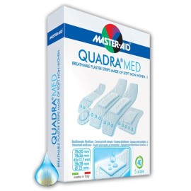 MASTER AID Quadra Med, Αυτοκόλλητα Επιθέματα Διάφορα Μεγέθη - 40τεμ.