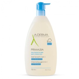 A-DERMA Primalba Gel Lavant 2in1,  Τζελ Καθαρισμού για το Ευαίσθητο Βρεφικό Δέρμα - 750ml