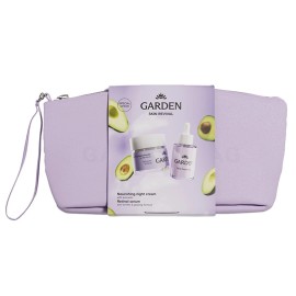 GARDEN Promo Skin Revival, Θρεπτική Κρέμα Νυκτός με Αβοκάντο για Πρόσωπο & Μάτια -50ml & Αντιρυτιδικός Ορός Προσώπου με 2% Ρετινόλη για Λάμψη -30ml & ΔΩΡΟ Νεσεσέρ, 1σετ