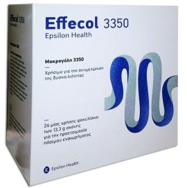 EPSILON HEALTH  Effecol 3350 Οσμωτικό Υπακτικοί - 24 φακελίσκοι x 13,3g
