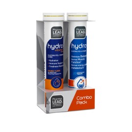PHARMALEAD Hydro Vitamin C 1000mg, Συμπλήρωμα Διατροφής με Ηλεκτρολύτες, Βιταμίνη C, Βιταμίνη D3 & Ψευδάργυρο - 20eff. tabs & Hydro+ - 20eff. tabs