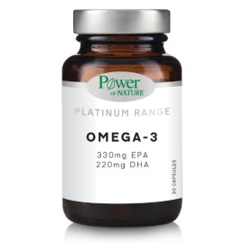 POWER OF NATURE  Omega-3, Συμπλήρωμα Διατροφής με 1000mg Ιχθυελαίου ανά Κάψουλα - 30caps