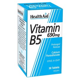 HEALTH AID Vitamin B5 690mg, Παντοθενικό οξύ (Βιταμίνη Β5) - 30tabs
