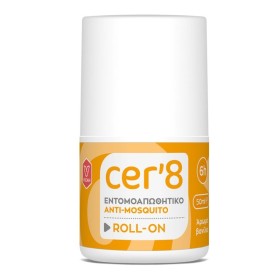 VICAN CER8 Roll-On, Εντομοαπωθητικό Roll-On με Άρωμα Βανίλια & Προστασία για 6 Ώρες -50ml