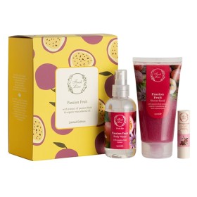 FRESH LINE Spring Promo Passion Fruit Αφρόλουτρο & Scrub Σώματος -150ml & Αρωματικό Νερό Σώματος -150ml & Pomegranate Balm Χειλιών -5.4g, 1σετ