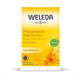 WELEDA Vegetable Calenula Soap, Φυσικό Σαπούνι Καλέντουλας για Ευαίσθητο Δέρμα - 100gr