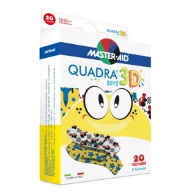 MASTER AID Quadra Kids Boys, Αεριζόμενος Χρωματιστός Ταχυεπίδεσμος - 20τεμ