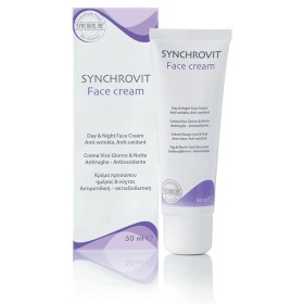 SYNCHROLINE Synchrovit Face Cream, Αντιρυτιδική Αντιοξειδωτική Κρέμα Προσώπου Ημέρας & Νύχτας - 50ml