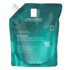LA ROCHE POSAY Effaclar Μicro-Peeling Purifying Gel Refill, Τζελ Καθαρισμού για Eπίμονες Aτέλειες -400ml