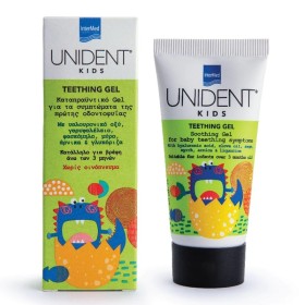 INTERMED Unident Kids Teething Gel, Τζελ Ανακούφισης των Συμπτωμάτων της Πρώτης Οδοντοφυΐας - 30ml