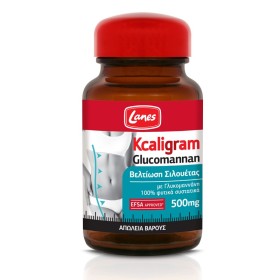 LANES Kcaligram Glucomannan 500mg για Απώλεια Βάρους - 60caps