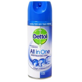 DETTOL All In One, Απολυμαντικό Spray Crisp Linen - 400ml