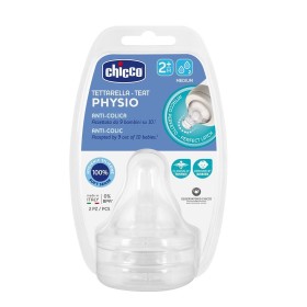 CHICCO Physio Θηλή Σιλικόνης 2m+ Μέτριας Ροής - 2τμχ