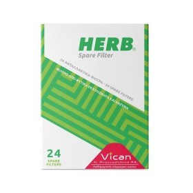 VICAN HERB Ανταλλακτικά Φίλτρα για Πιπάκια Τσιγάρου - 24τεμ