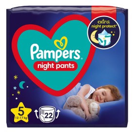 PAMPERS Night Pants No 5, 12-17kg - 22τεμ