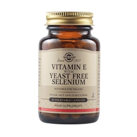 SOLGAR Vitamin E with Yeast-Free Selenium, Συμπλήρωμα Διατροφής με Βιταμίνη Ε & Σελήνιο - 50caps