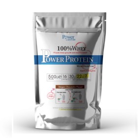 POWER OF NATURE 100% Whey Power Protein, Belgian Chocolate Flavor, 100% Πρωτεΐνη Ορού Γάλακτος με Σύμπλεγμα Ενζύμων για Καλύτερη Απορρόφηση - 500gr