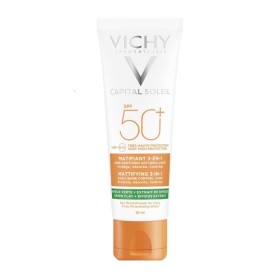 VICHY Capital Soleil Mattifying  Sunscreen Cream SPF50, Αντηλιακή Κρέμα Κατά της Λιπαρότητας 3σε1 - 50ml