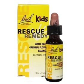 BACH Rescue Remedy Kids Drops, Μοναδικός Συνδυασμός από 5 Ανθοϊάματα, Χωρίς Αλκοόλη σε Σταγόνες - 10ml