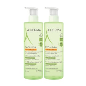 A-DERMA Exomega Control Gel Lavant Emollient 2in1, Καθαριστικό Τζελ 2σε1 Κατά της Ατοπίας - 2 x 500ml - 50% στο 2ο προϊόν