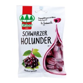 KAISER Schwarzer Holunder, Καραμέλες με Γεύση Μαύρου Σαμπούκου για τον Λαιμό - 90gr