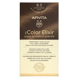 APIVITA My Color Elixir, Βαφή Μαλλιών No 8.3 - Ξανθό Ανοιχτό Χρυσό