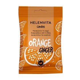 HELENVITA Orange Ginger Candies, Καραμέλες με γεύση Πορτοκάλι & Τζίντζερ - 20τεμ