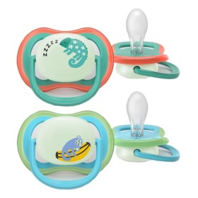 PHILIPS AVENT Ultra Air 6-18m Nighttime, Πιπίλα που Λάμπει στο Σκοτάδι SCF376/28 -2τεμ
