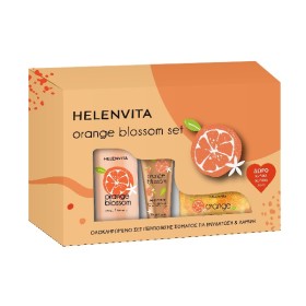 HELENVITA Orange Blossom Set Promo, Body MIlk - 300ml & Body Scrub - 250ml & ΔΩΡΟ Hand Cream - 30ml, 1σετ