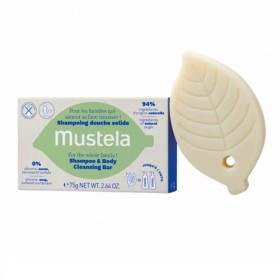 MUSTELA Shampoo & Body Cleansing Bar, Μπάρα Καθαρισμού για Μαλλιά & Σώμα - 75gr