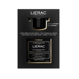 LIERAC Premium La Creme Voluptueuse, Πλούσιας Υφής Κρέμα Αντιγηραντικής Περιποίησης Προσώπου - 50ml & ΔΩΡΟ Refill - 50ml